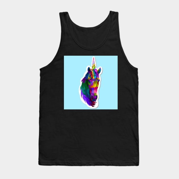 Unicorn Tank Top by Hand-drawn